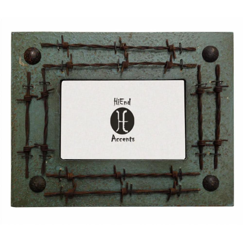 NEW PASEO ROAD double barbwire frame 4x6 in turquoise